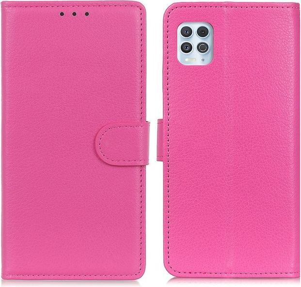Actual product image MU Classic Litchi Leather Bookcover Series (Motorola Moto G100)