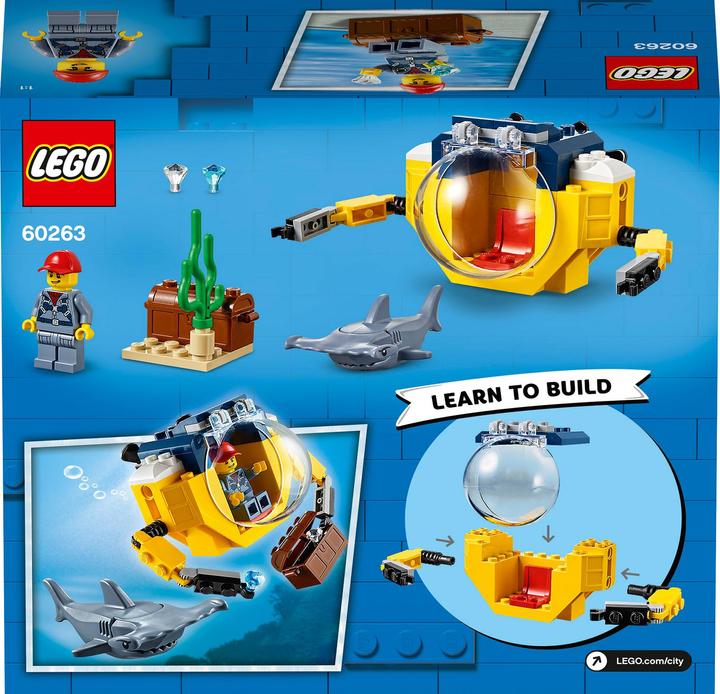 Actual product image LEGO Mini submarine for marine researchers (60263, LEGO City)