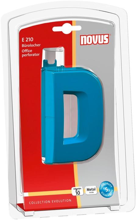 Actual product image Novus Punch E210 plastic/metal 1.0mm/10 sheets (blister) petrol
