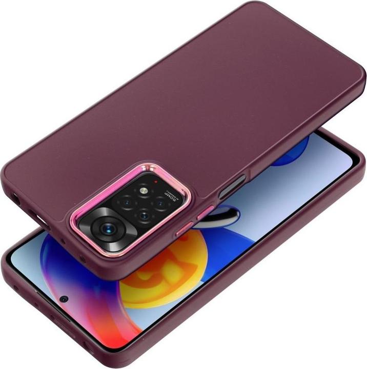 Actual product image OEM Back panel cover FRAME Case for XIAOMI Redmi Note 11 / 11S purple (Xiaomi Redmi Note 11, Oppo A11s)