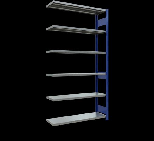 Stecksystem Anbauregal MULTIplus250 mit Längenriegel