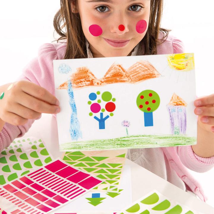 Image du produit Apli Kids sticker Creative "rond", sur rouleau, bleu