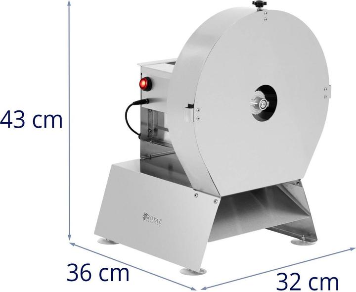 Produktbild Royal Catering Elektische Aufschnittmaschine aus Edelstahl 215 mm / 1 - 15 mm Allesschneider