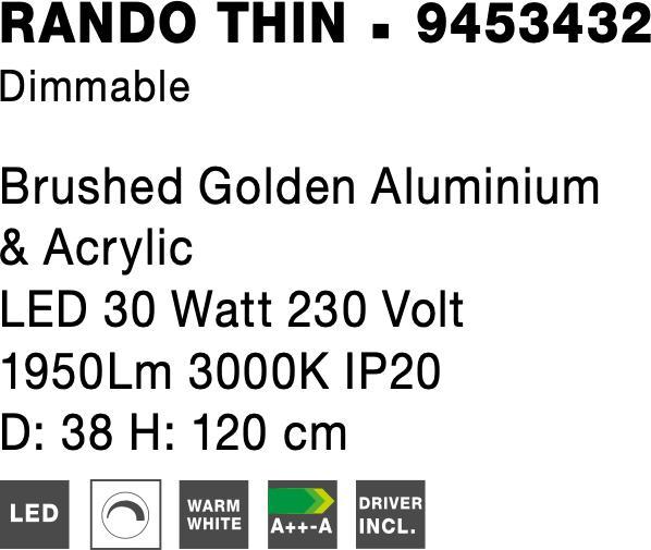 Actual product image Nova Luce Rando Thin (1950 lm)