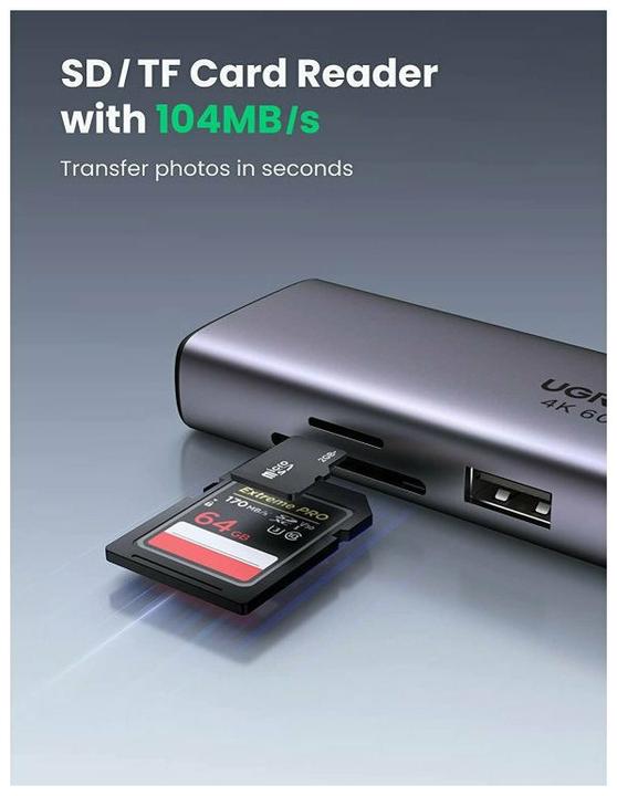Image du produit Ugreen CM512 (USB-C, 7 Ports)