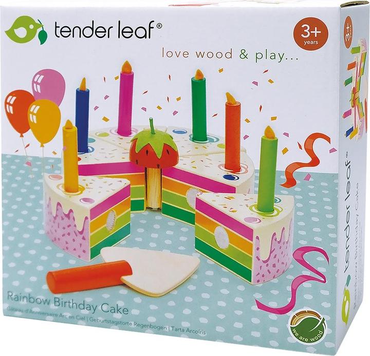 Image du produit Tender Leaf Toys Gâteau d'anniversaire arc-en-ciel