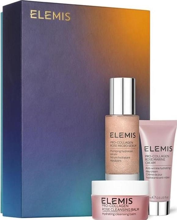 Actual product image Elemis SET Pro-Collagen Rose Icons balsam oczyszczający do twarzy 15ml + serum do twarzy 30ml + krem (Facial care set)
