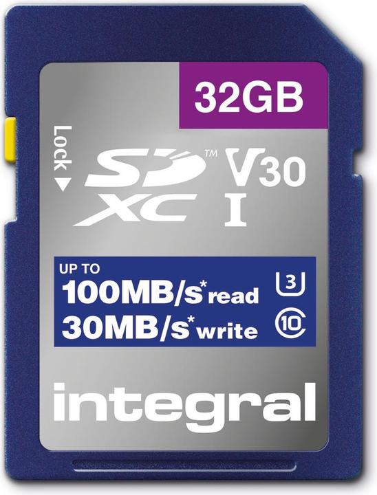 SDHC Karte 32GB U3 V30 (32 GB, SD, U3, UHS-I)