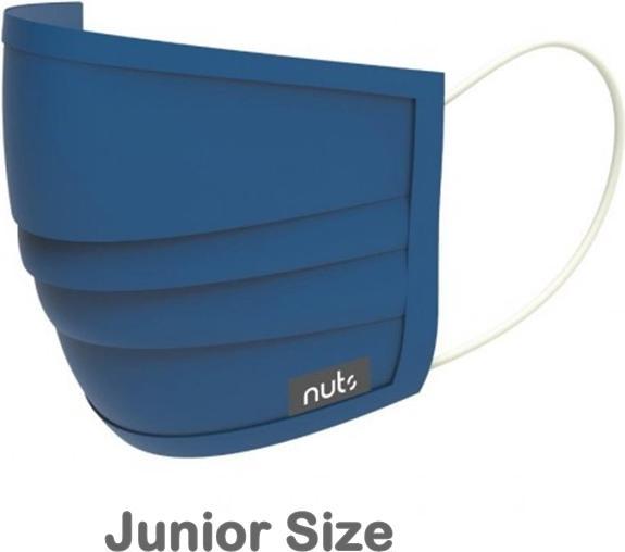 Nuts Textilmaske Heiq Viroblock Kids Blau (Keine offizielle Schutzklasse, 1 x)