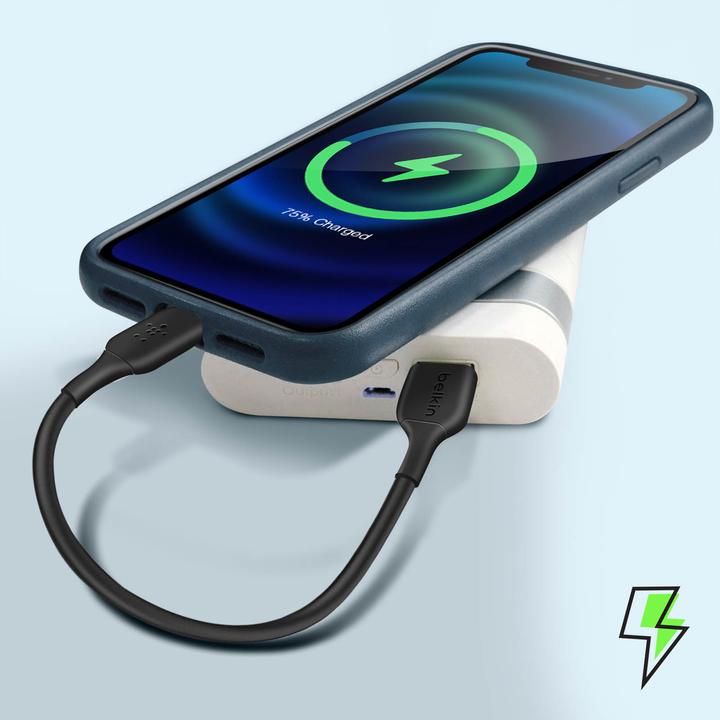 Actual product image Belkin USB charging cable Boost Charge USB-A - Lightning 0.15 m (0.15 m, USB 2.0)