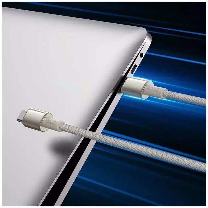 Actual product image Baseus Cable USB-C to USB-C Tungsten Gold, 100W, 2m (gold) (2 m, USB 2.0, 100 W)