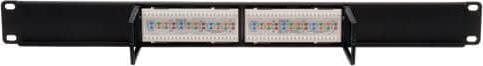 Produktbild Eaton 12-Port 1U Rack-Mount Cat6/Cat5 110 Patch Panel 568B RJ45 Ethernet TAA
