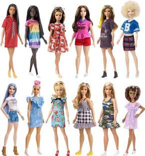 Actual product image Barbie Fashionistas doll with Down's Syndrome in a flower dress