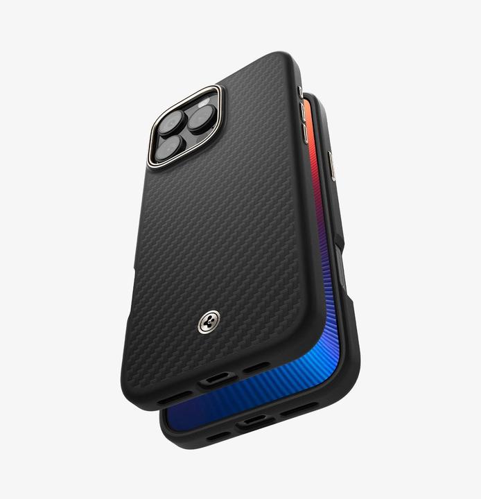 Actual product image Spigen Enzo Aramid Mag Magsafe case for iPhone 16 Pro Max 6,9" black/natural (Apple iPhone 16 Pro Max)