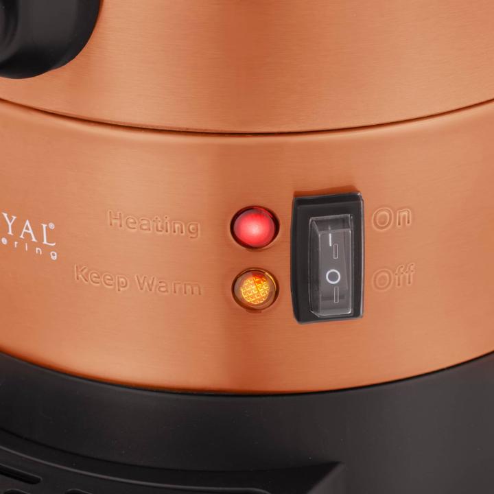 Produktbild Royal Catering Wasserkocher Edelstahl Heisswasserbereiter Heissgetränkespender 2500 W 13,5 l