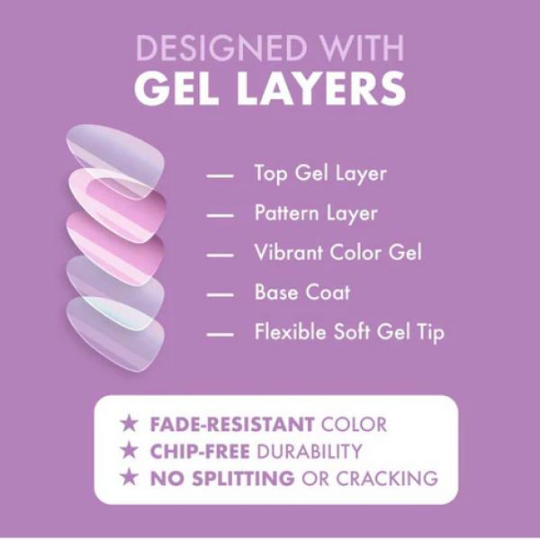 Actual product image MoYou London Soft Gel Press-Ons Soft Cloud (Artificial nails, SOFT CLOUD)
