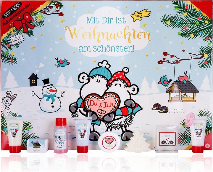 Produktbild Accentra Adventskalender SHEEPWORLD - Mit Dir ist Weihnachten am schönsten - in rechteckiger Box, gefüllt mit