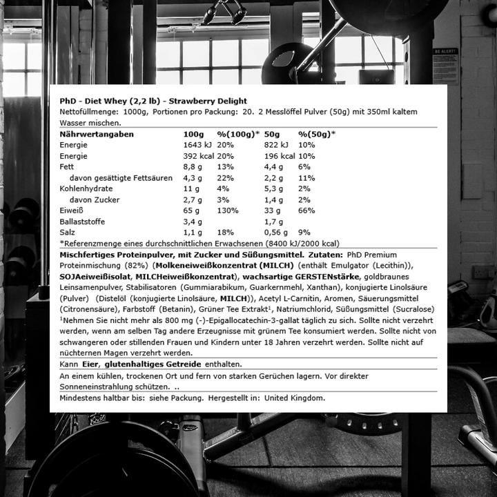 Actual product image PhD Nutrition Diet Whey (Strawberry, 1 pcs., 1000 g)