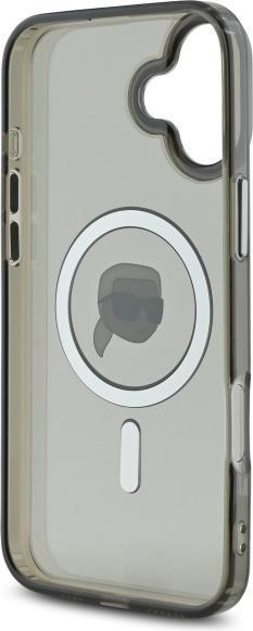 Produktbild Karl Lagerfeld KLHMP16SHLSKIK iPhone 16 6.1" czarny/black hardcase IML Metal Karl Head MagSafe (Apple iPhone 16)
