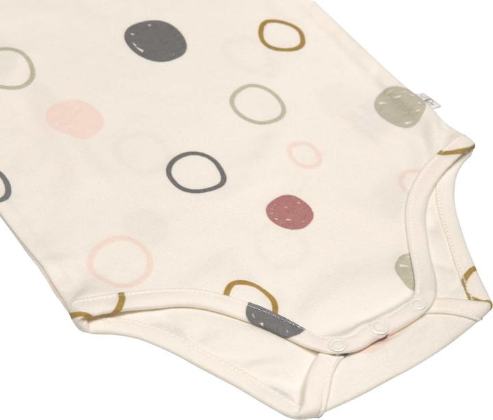 Actual product image Lässig Short Sleeve Body Circles White Size 74/80 (74, 80)
