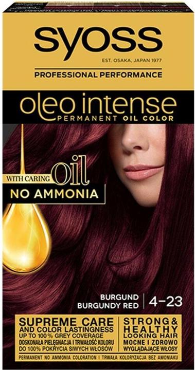 Syoss Oleo Intense Hair Dye 4-23 Burgundy Red (4-23 Burgundy Red)