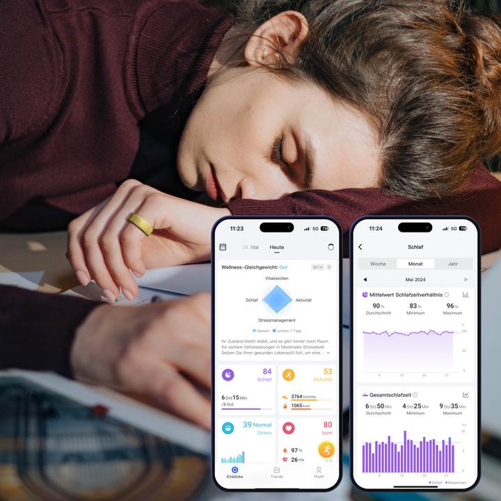 Image du produit RingConn Smart Ring (Gen1) (8, Argent au clair de lune)