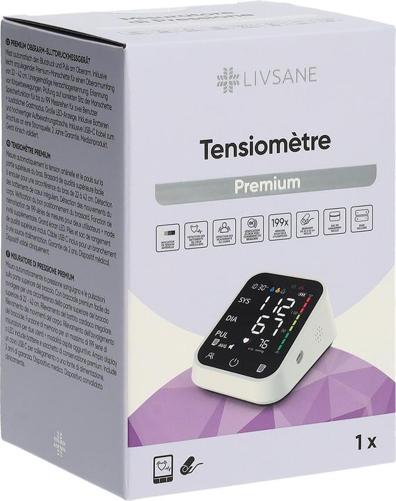 Produktbild Livsane Oberarm Butdruckmessger Premium (Blutdruckmessgerät Oberarm)