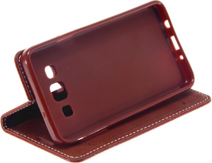 Actual product image Xundd Book Case Fashion for Galaxy A3 - Brown (Samsung Galaxy A3)