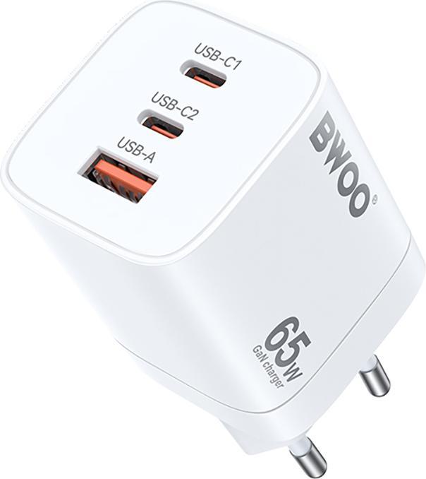 Bwoo CHARGEUR DE VOYAGE 65W GaN CDA147 2 xUSB-C, 1 x USB-A (65 W)