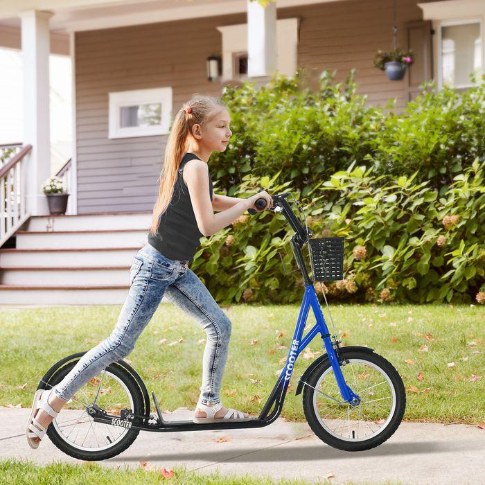 Immagine prodotto Swisshandel24 Monopattino per bambini Monopattino con freno Cestino regolabile in altezza per 5-12 bambini