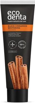 Ecodenta Schwarzer Zimt Zahnweiss-Zahnpasta Zimtgeschmack Natürlich Fluoridfrei 100ml (100 ml)