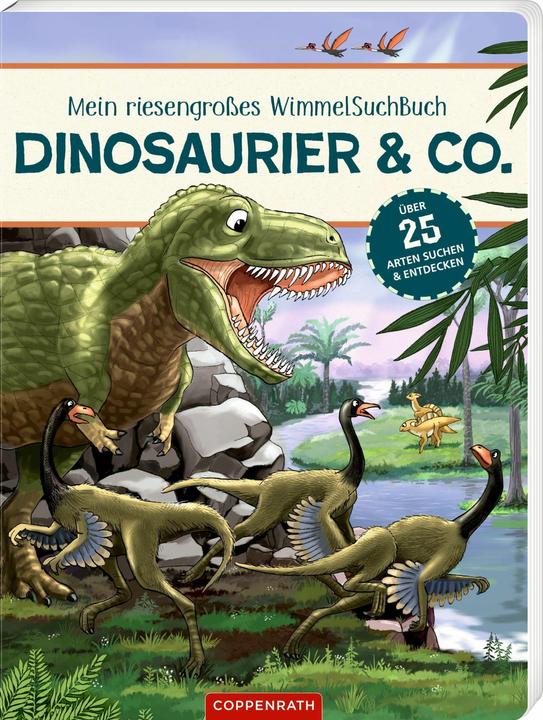 Produktbild Mein riesengrosses Wimmel-Such-Buch: Dinosaurier & Co (Deutsch, Antje Flad, 2023)