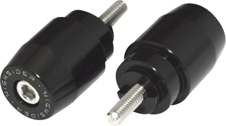 Highsider Handlebar weights for Honda M6 black anodised