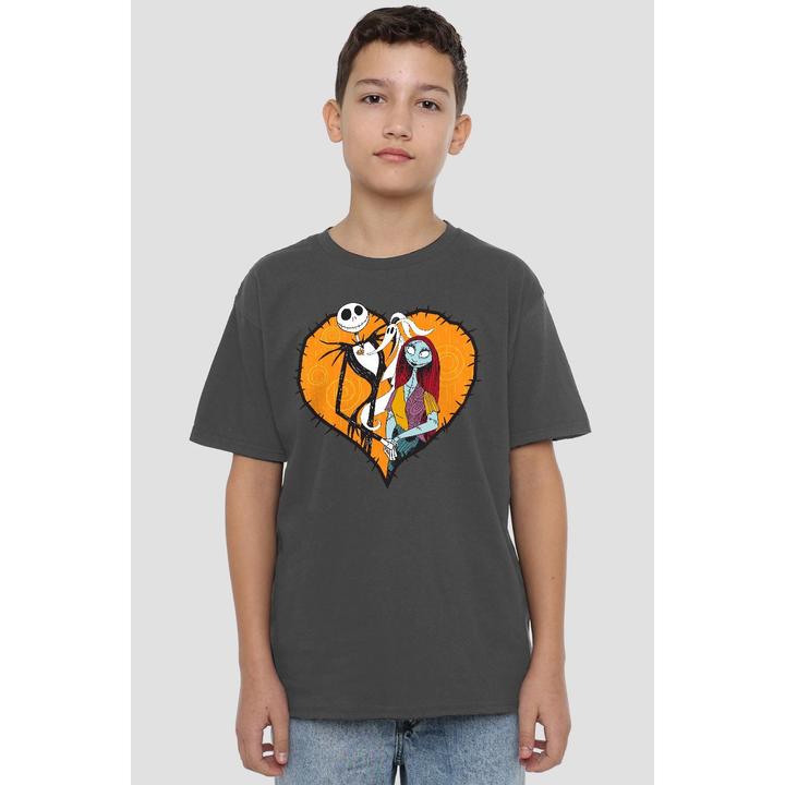 Immagine prodotto The Nightmare Before Christmas Maglietta Jack Sally Cuore Bambini (140)