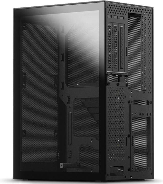 Actual product image Ssupd Meshlicious Tempered Glass Side Panel - black tinted (Mini-ITX, Mini-DTX)