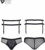 Actual product image Regnes Fetish Planet Men suspender belt with panties (L)