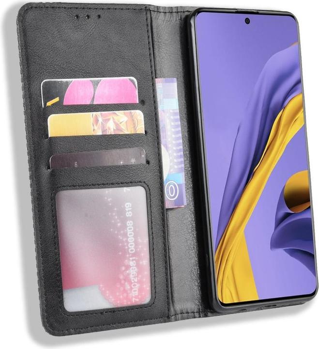 Actual product image Cover-Discount Galaxy A51 - Stand Flip Case Cover black (Samsung Galaxy A51)