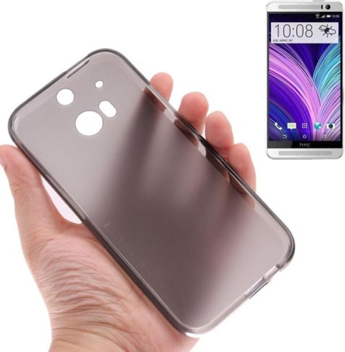 Actual product image König Design Mobile Phone Cover Translucent TPU Case for HTC One 2 M8 Grey (HTC One M8)