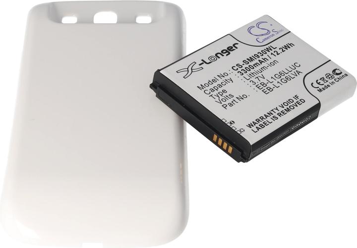 Produktbild Samsung Akku Galaxy S III, GT-I9300, Deckel marble-w