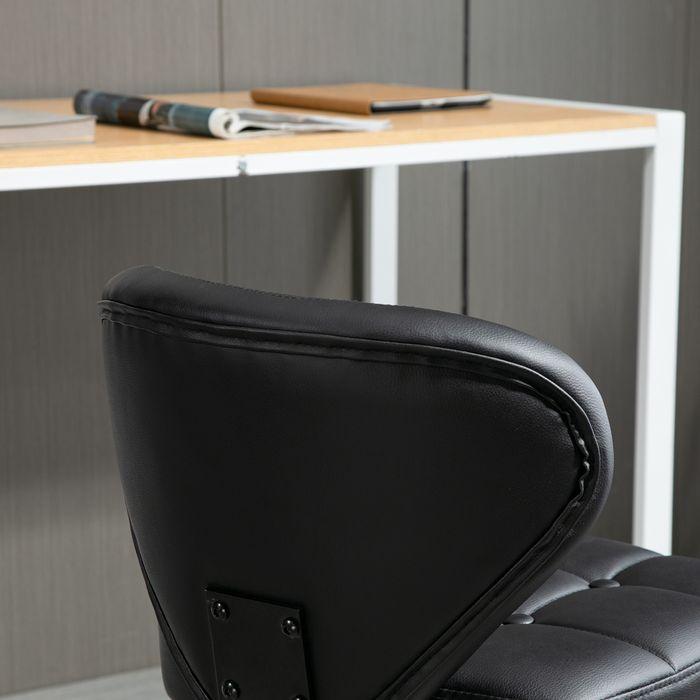 Produktbild Swisshandel24 2er-Set Rollhocker mit Rückenlehne drehbar, höhenverstellbar 45 x 47 x 72-87 cm