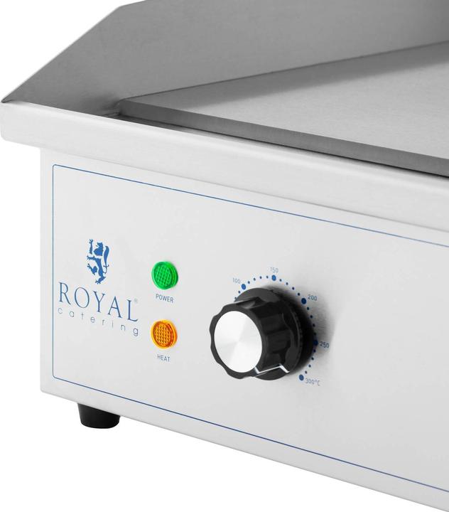 Produktbild Royal Catering Elektro Grillplatte Grillplatte Grill 727 x 420 mm geriffelt/glatt 3.000 W (0.00 kW)