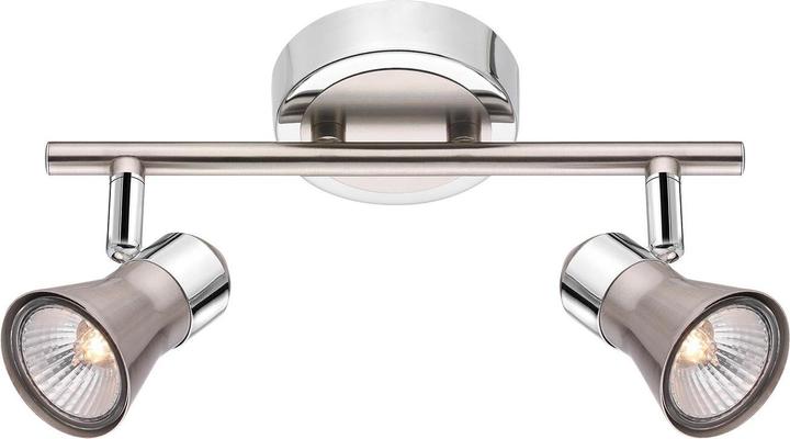 Produktbild Nova Luce GALERIA Deckenleuchte GU10 2-fach Nickel 25x7,8x16,5cm dimmbar 663002