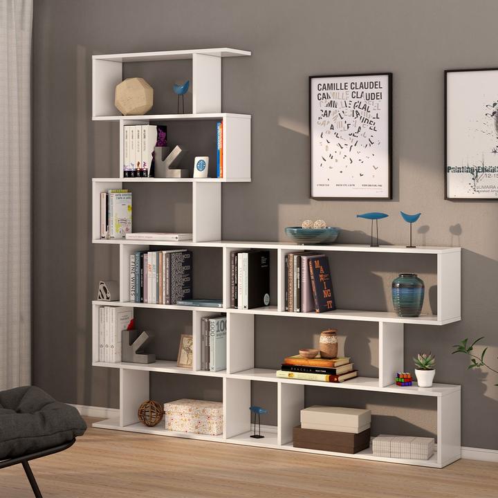 Immagine prodotto CaliCosy Libreria con 6 scomparti - A192 cm - Athena (80 x 24 x 192 cm)
