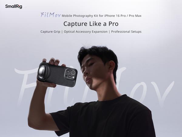 Actual product image SmallRig 4987 FilMov Lightweight Photography Case Kit for iPhone 16 Pro Max 4987 (Cage)