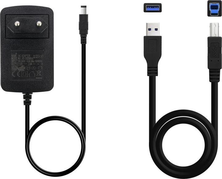 Actual product image Tooq Technology DOCK TQDS-802B 2xSATA 2.5"/3.5" USB 3.0, CLONE OTB NEGRO (2.5", 3.5")