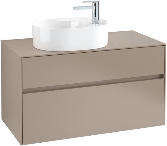Actual product image Villeroy & Boch Collaro washbasin cabinet 1000x548x500 mm, 2 drawers, for washbasin left, C0550 (107 x 62 x 57 cm)