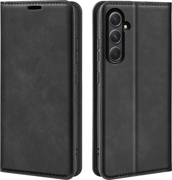 Cover-Discount Galaxy A55 - Custodia Stand Flip cover nera (Samsung Galaxy A55)