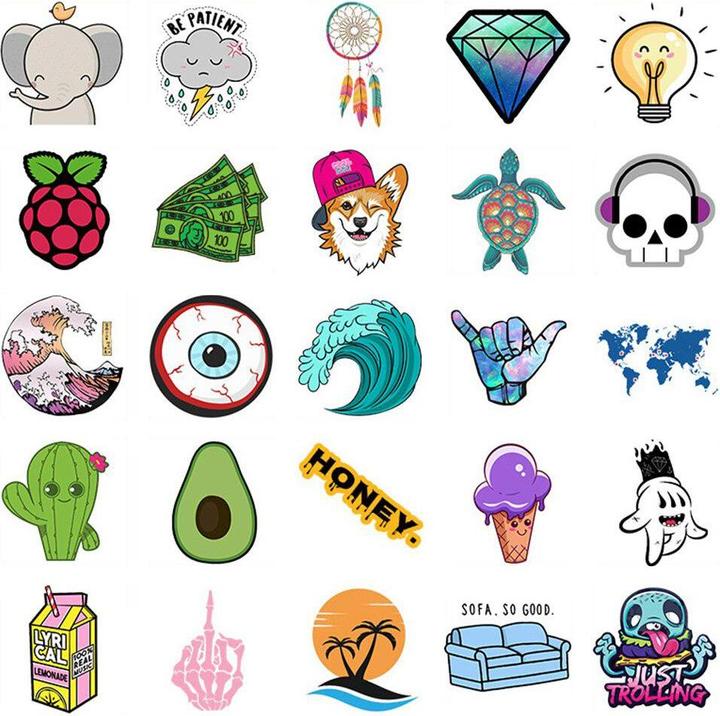 Image du produit JTI 50x autocollants et stickers - VSCO n° 2
