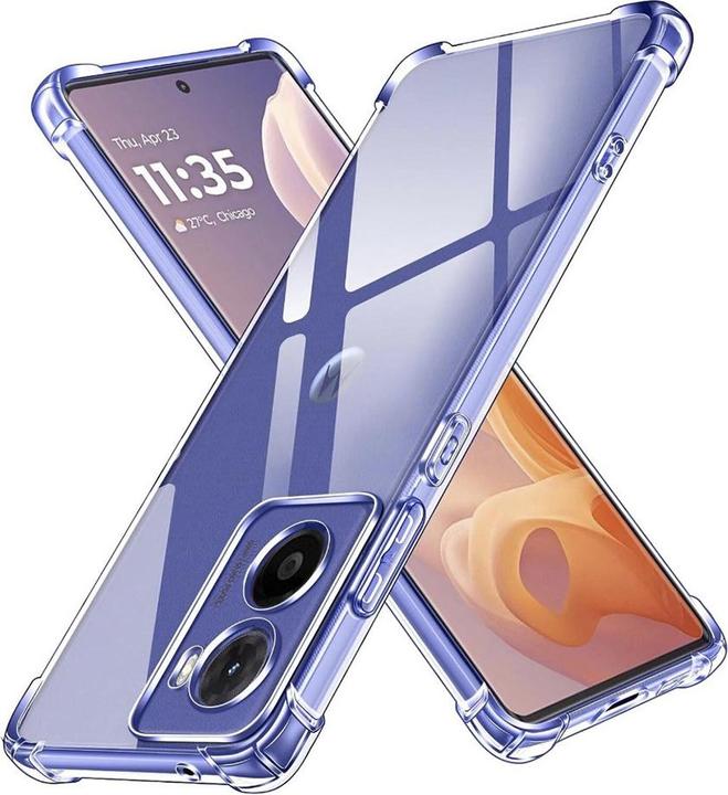 Immagine prodotto Techsuit - Shockproof Clear Silicone - Motorola Moto G05 / E15 - Clear (Motorola Moto E, Motorola Moto G5)