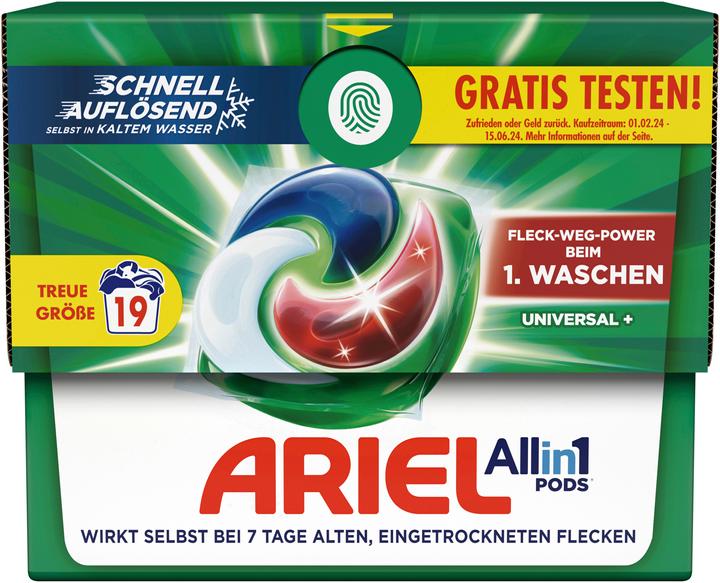 Ariel All-in-1 (19 Washing cycles, Pods)